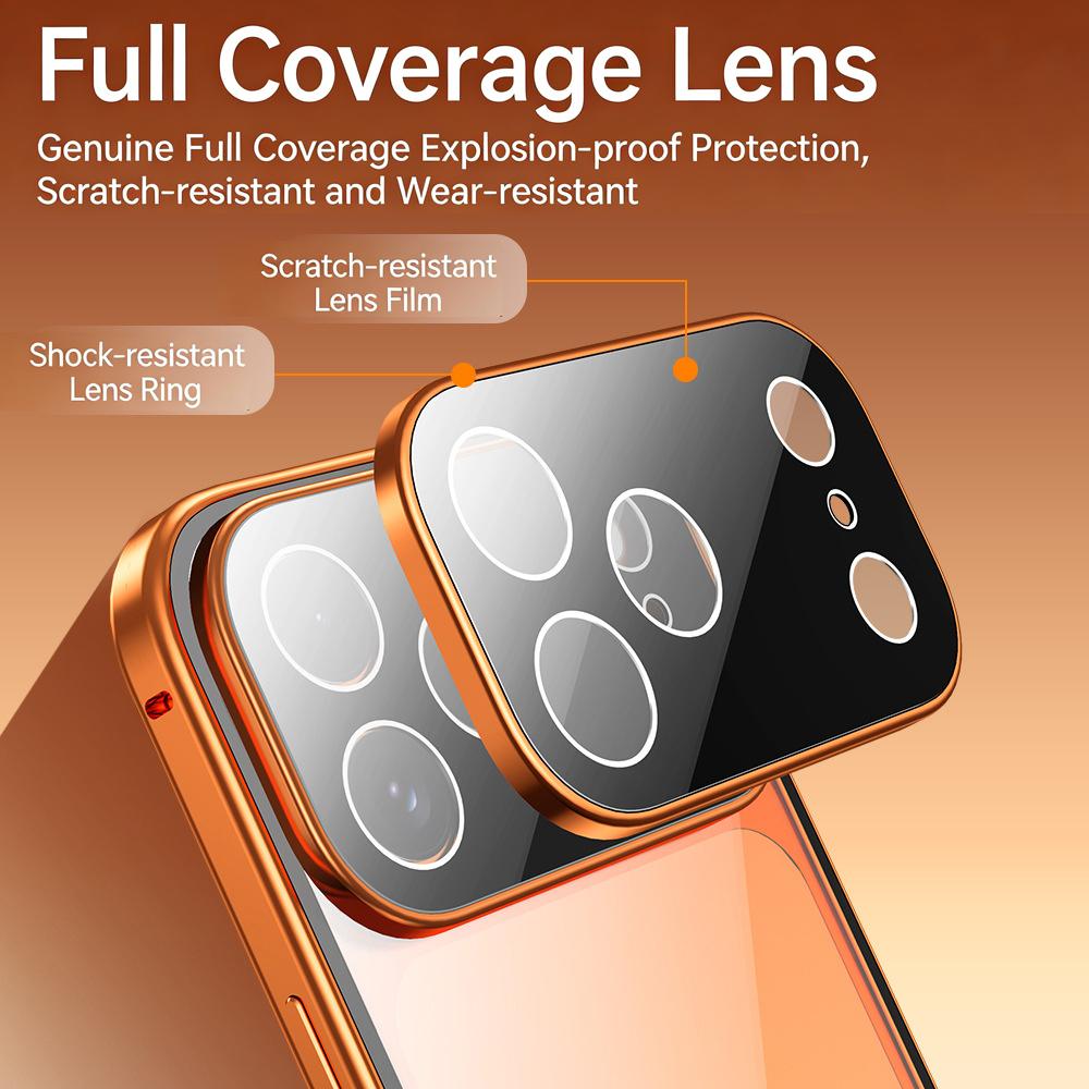 For Samsung Galaxy S26 S25 S24 S23 S22 Ultra Plus Case Metal Alloy Magnetic 360° Full Surround Screen HD Tempered Glass Protection Cover