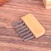 1Pc Wooden Handle Comb Cleaner Delicate Cleaning Removable Hair Brush Comb Cleaner Tool Handle Embeded Tool