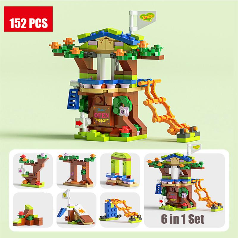 City Ambulance Fire Engine Airplane Car Helicopter Carrier Vehicle DIY Assemble Aircraft Model Building Blocks Bricks Kids Toys