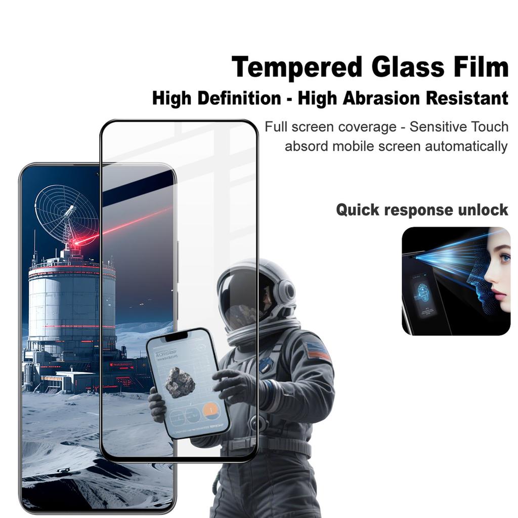 IMAK Pro+ Serie Für Meizu Note 16 Gehärtetes Glas Vollbildschutz Empfindliche Touchfolie