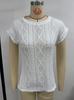 European & American Women's Jacquard Round Neck Loose T-Shirt Vest, Summer 2026 Collection