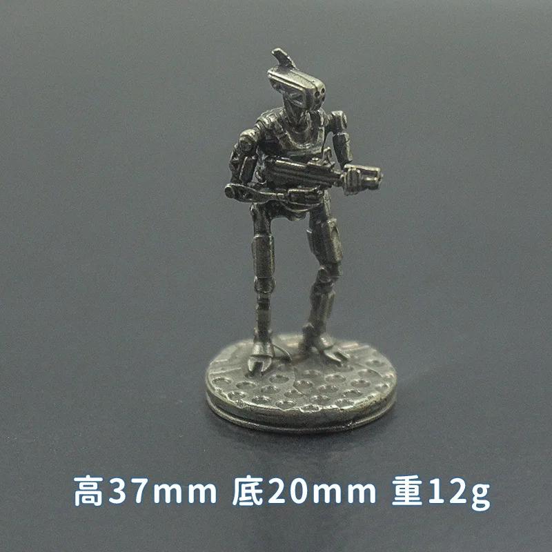 

Retro Metal Miniature Robot Model Soldier Mannequins Cyberpunk Futuristic Desktop Game Ornaments Gifts Car Decorations