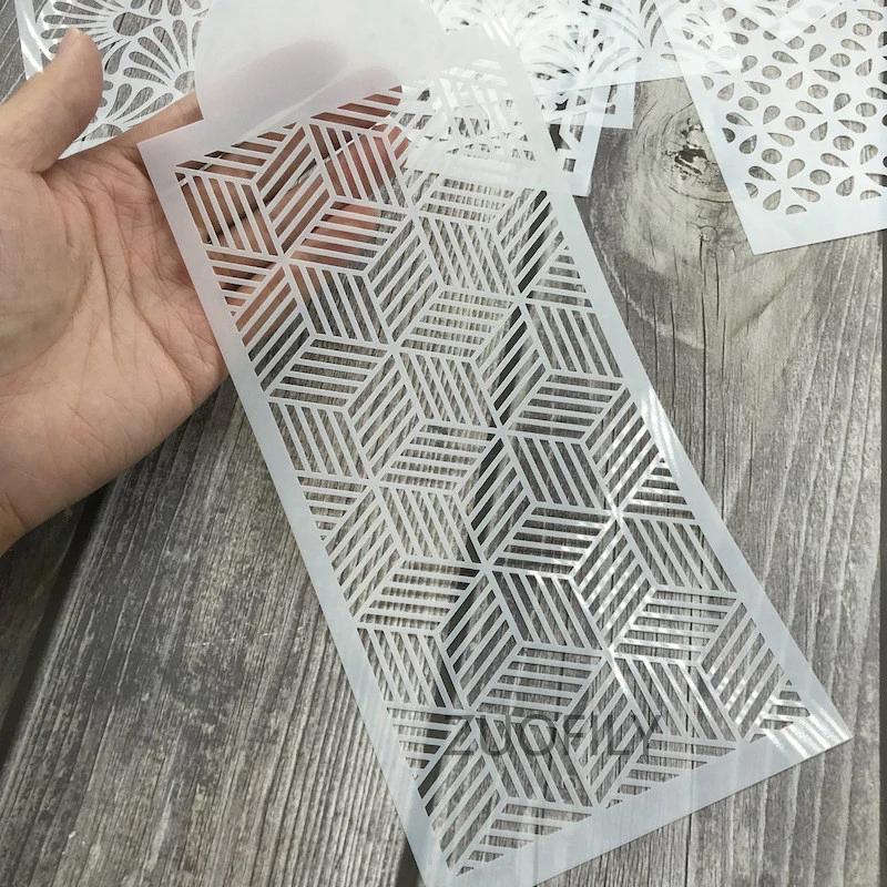 Krajkový květinový hrotový vzor Fondánová tisková šablona Dutá cukrová sítková forma Šablona na svatební dort Šablona na zdobení okraje Pečicí nástroje