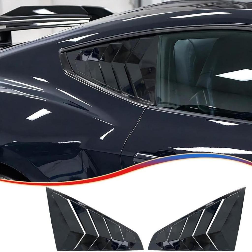 15-23 Ford Mustang Rear Side Window Louvers – Modified Trim Accessories