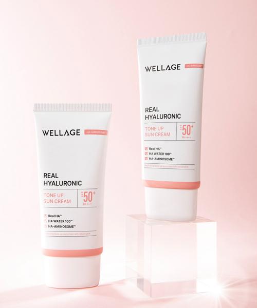 WELLAGE Real Hyaluronic Tone-Up Sun Cream 50ml