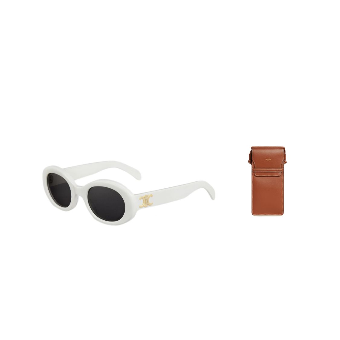 

Celine Triomphe 01 Acetate Frame Butterfly Sunglasses Women sunglasses 4S194CPLB-01BC Brown Eyeglass Pouch Packaging