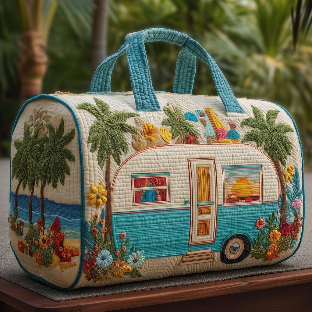 3D-gedruckte gesteppte Baumwoll-Reisetasche - Damen Yoga-Tote-Handtasche