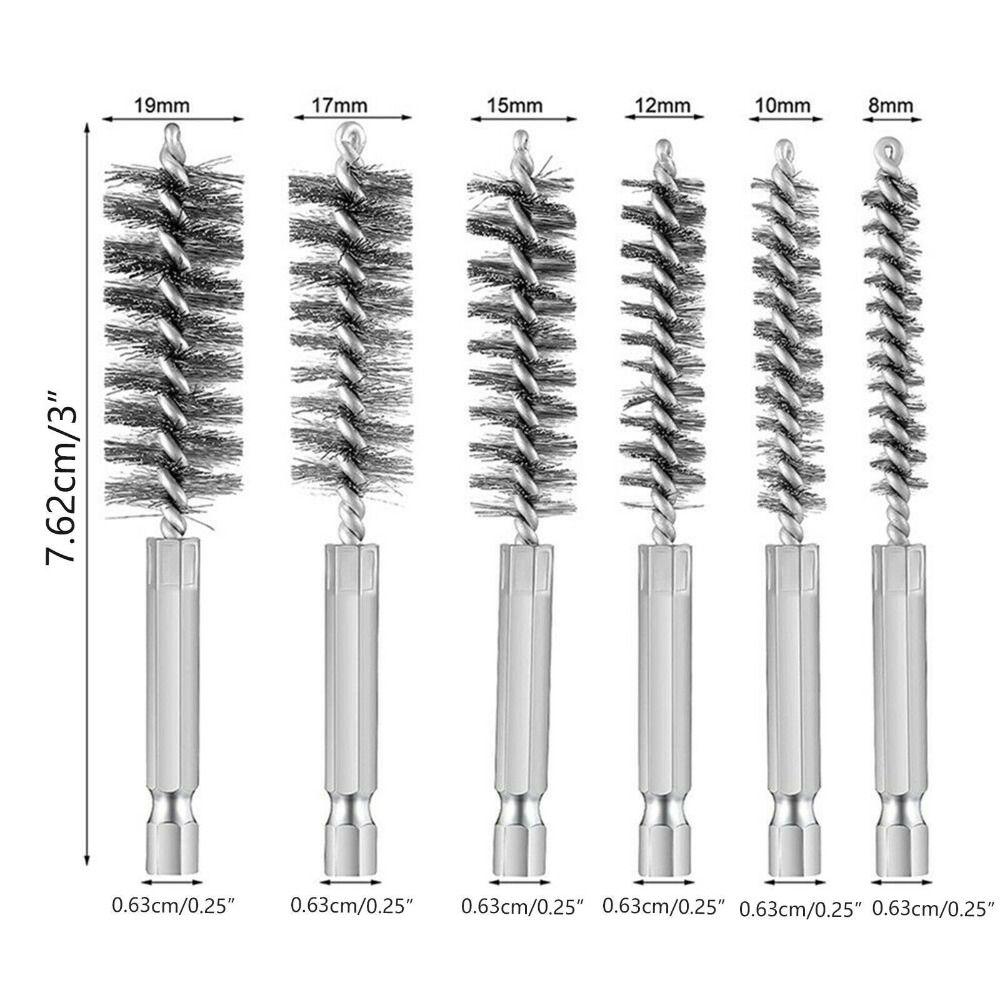Specifications Convenient Wire Pipe Brush Wire Brush Hexagonal Rod Set Electric Drilling Brushes
