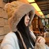Winter Warm Hat Plush Thicken Windproof Ear Protection Cap Outdoor Cold Proof Pullover Hat For Women