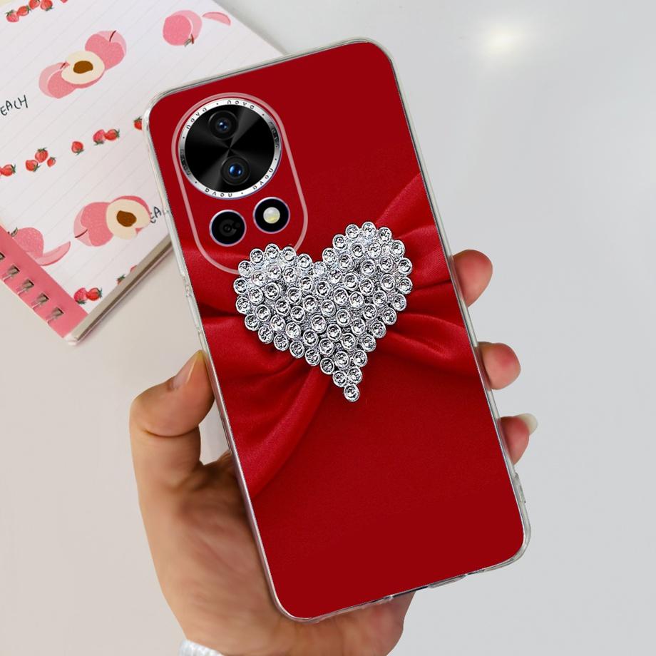 For Huawei Nova 12 Pro Nova12 Lite Nova 11i Case Transparent Soft Slim TPU Silicone Cover Bumper Nova12 Nova11i Astronaut Flower