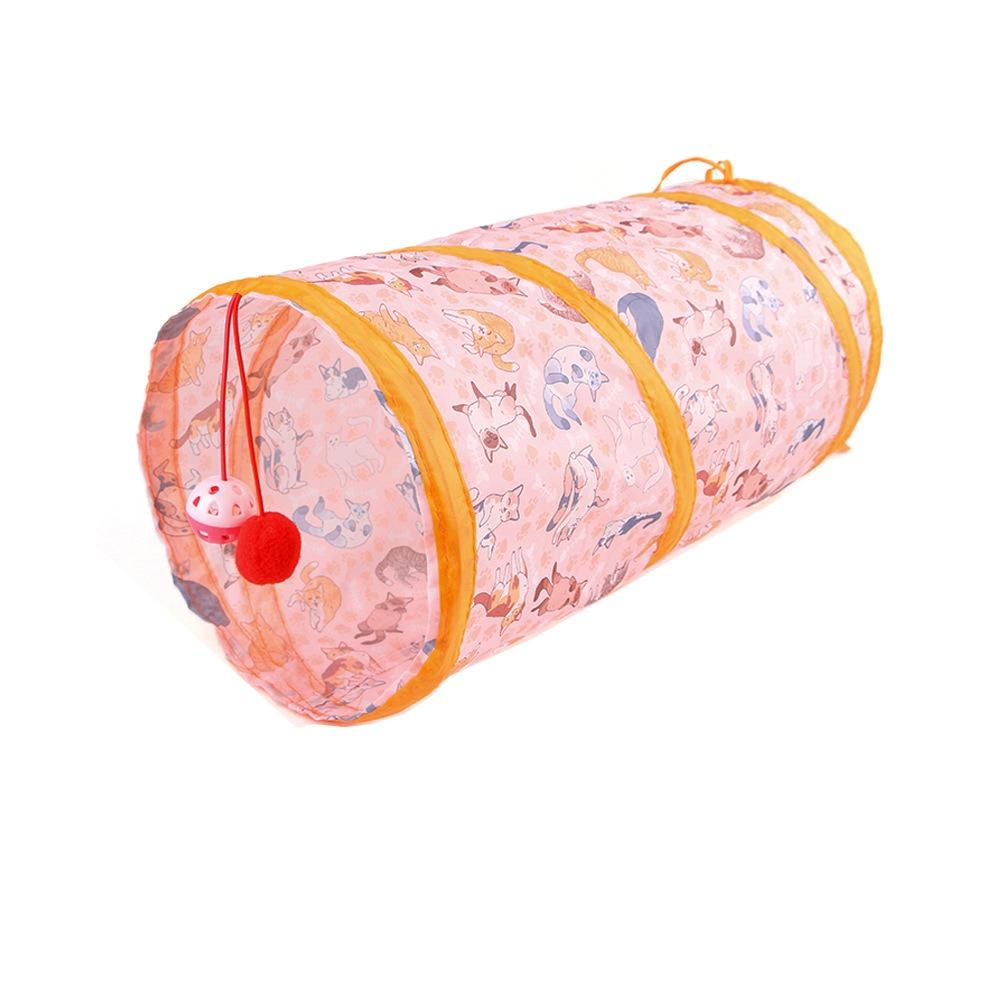 

Поліестер + сталевий дріт Кішка тунельна трубка Дихаюча домашня тварина Весела іграшка Кролик Морська Свинка Намет Кіт Style-6