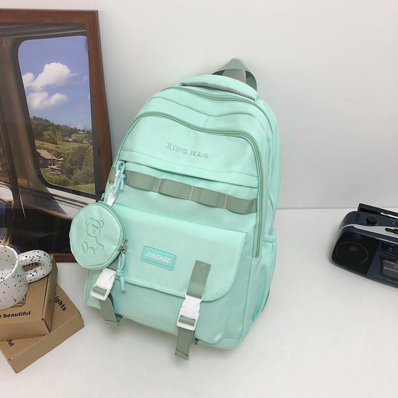 School bag new large-capacity high school backpack lightweight burden reduction ridge protection waterproof middle school backpack