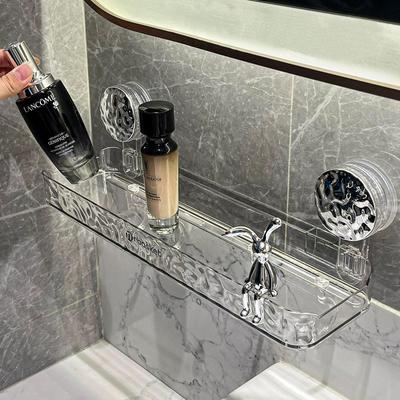 No-Drill Bathroom Suction Cup Wall Shelf