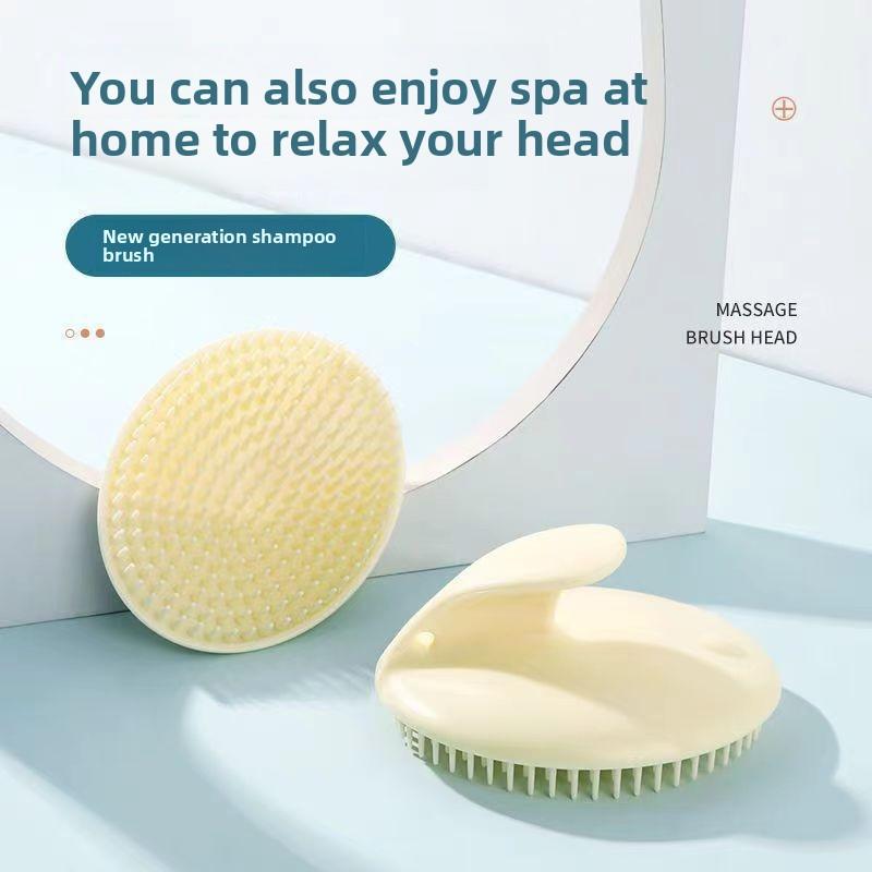 Soft Silicone Shampoo Brush Head Care Massage Scrubbers Bathroom Products Hair Washing Hair Scalp Washing Comb
