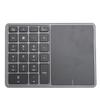 Wireless Numeric Keypad Professional 22 Keys Dual Modes   4.2 2.4G Wireless Number Pad with Touchpad for Laptop Desktop PC