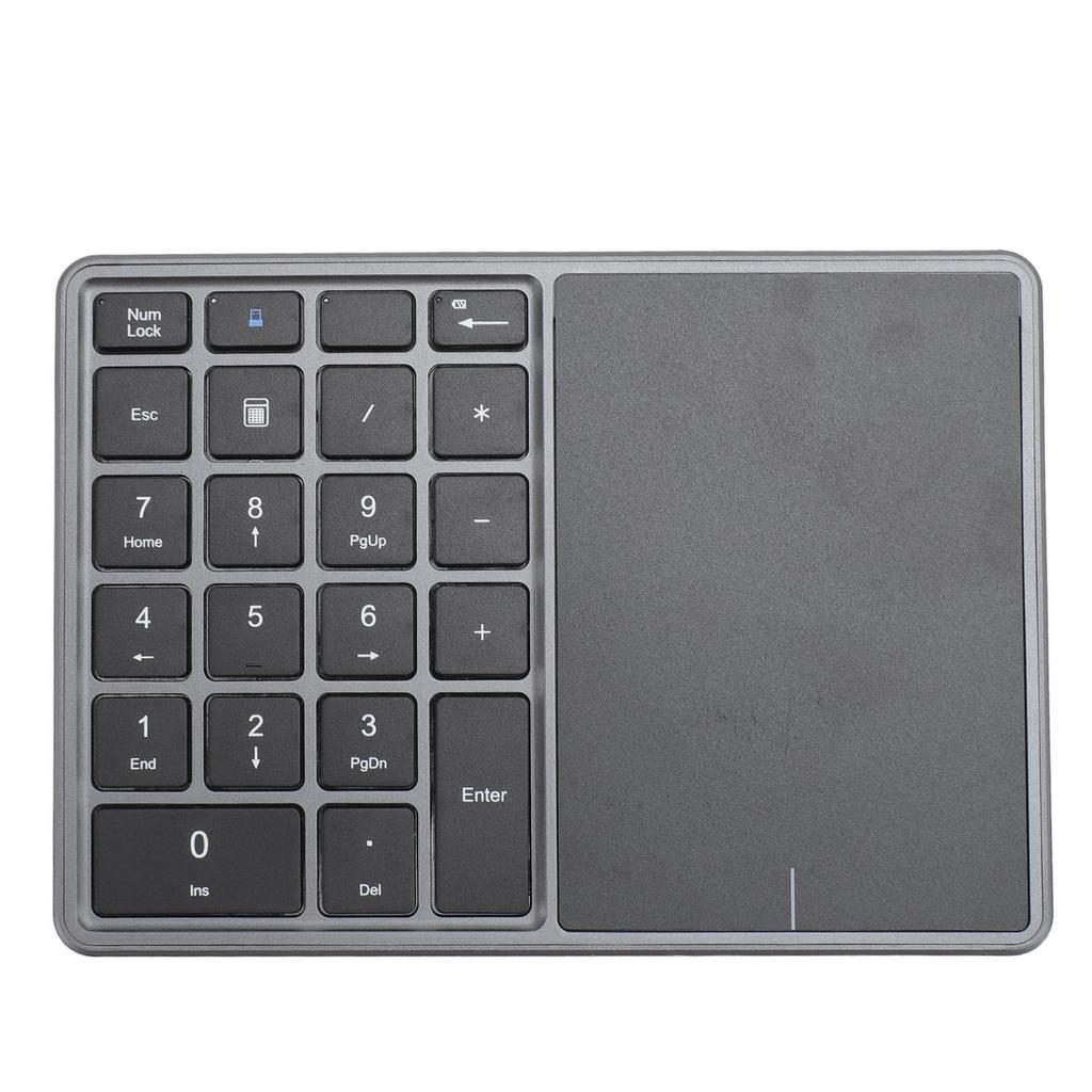 Wireless Numeric Keypad Professional 22 Keys Dual Modes   4.2 2.4G Wireless Number Pad with Touchpad for Laptop Desktop PC