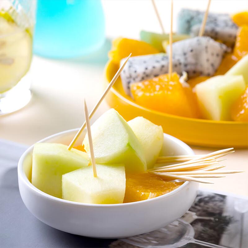 Chahua Disposable Double-Ended Bamboo Toothpicks (600 Pcs)