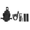 Aluminum Alloy Bike Phone Holder Shockproof Motorcycle Bicycle Cell Phone Stand MountBlack ‑ Handlebar Type