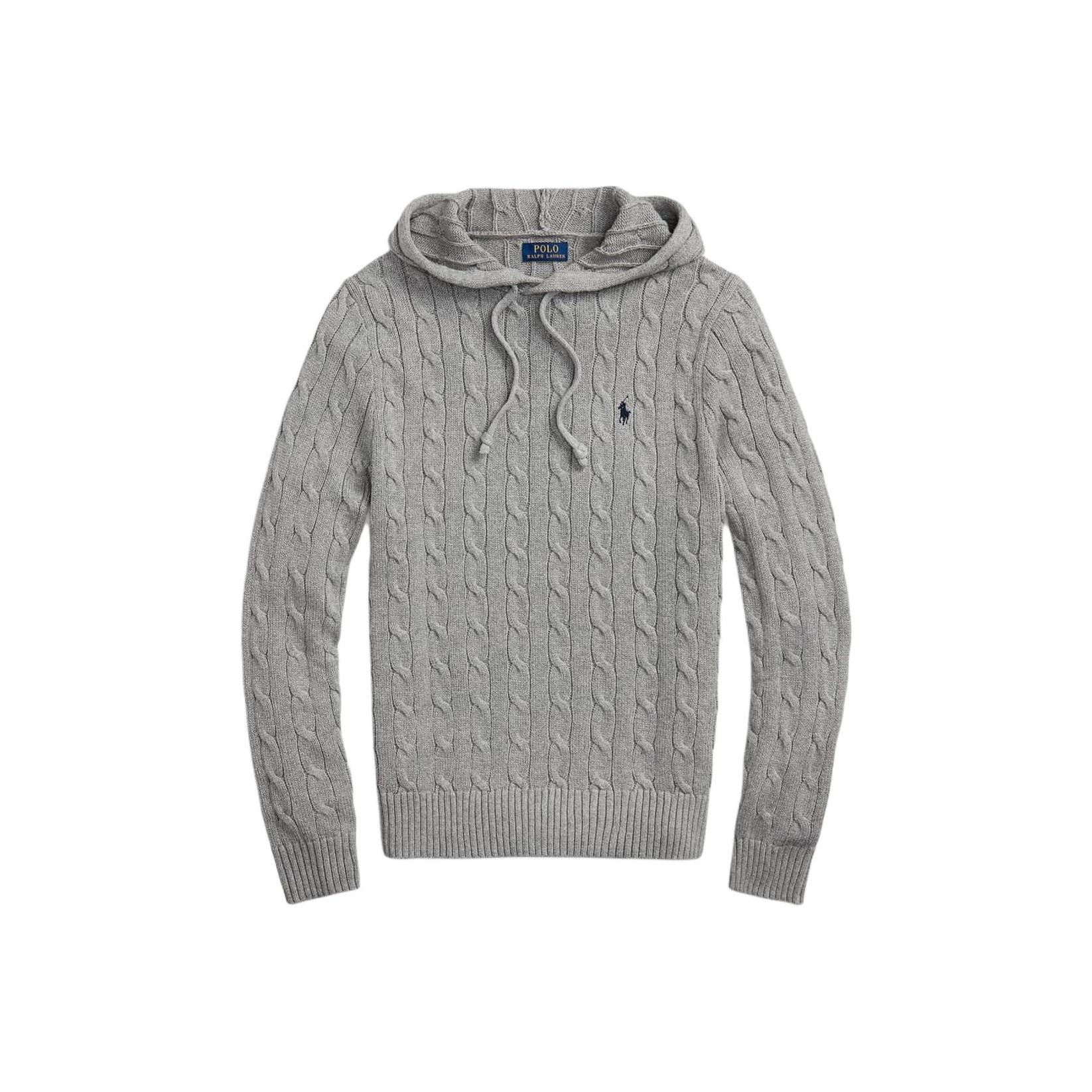 

Polo Ralph Lauren Пуловер с капюшоном и вышивкой пони, с длинными рукавами, вязаный свитер для мужчин 710919224-002 S