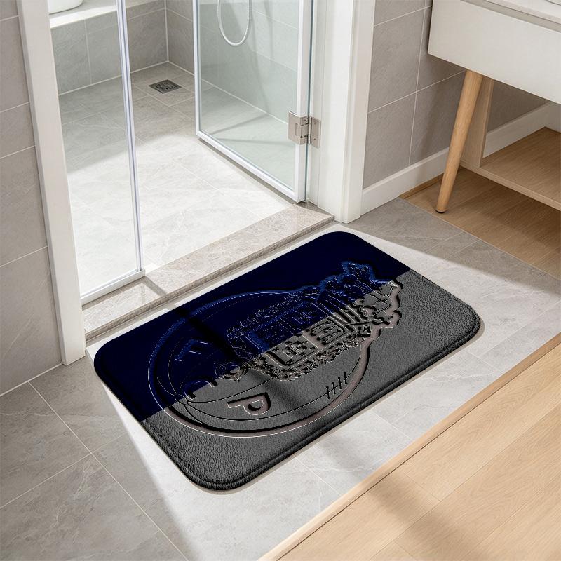 FC Porto poster Flannel Kitchen Mat Christmas Soft Area Rug Non Slip Floor Carpet Home Decoration