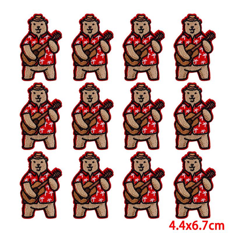 10 Pcs/lot Wholesale Embroidery Patch Iron On Patches For Clothing Patches On Clothes Jackets Decor Applique Sew Supplies