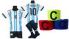 Kit de futebol infantil MESSI ARGENTINA - tamanho 146 + faixa de cabeça