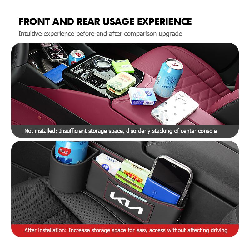 For KIA Car Door Side Seat Gap Storage Box Cup Holder Interior Accessories Rio K5 K2 Sportage Ceed Sorento Picanto Stinger Soul