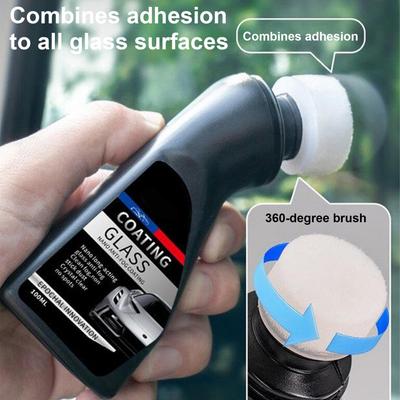 100ml Windshield Hydrophobic & Anti-Fog Spray Long-Lasting Clear Vision Coating, Water Repellent For Car Windows, Mirror & Glass