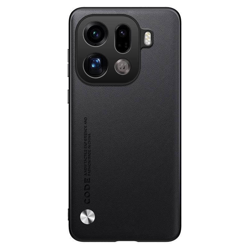 Applicable To OPPO FindX9Ultra Plain Leather Mobile Phone Case FindX8Ultra Matte FindX8 Protective Case