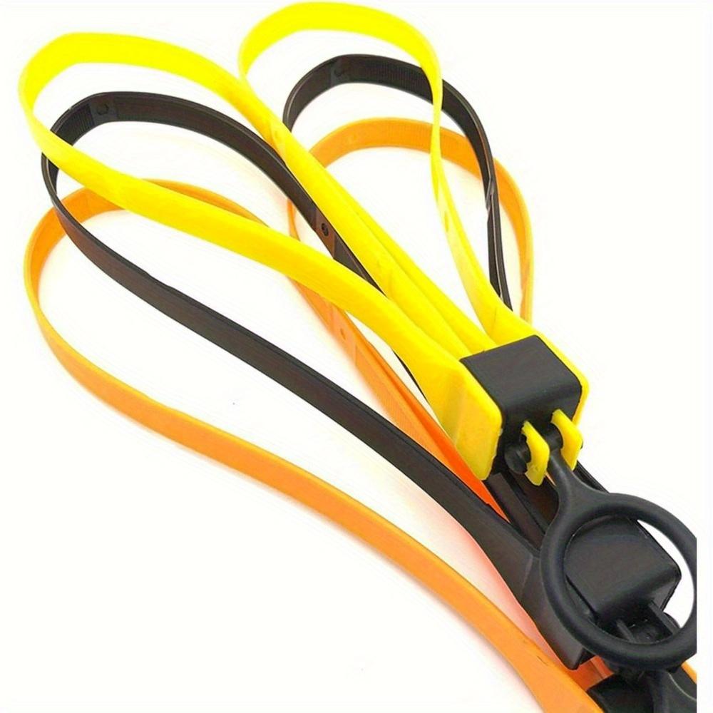 Premium PA Nylon Tactical Restraint Zip Ties - Durable, Versatile Handcuff-Style Zipper Ties In Orange, Yellow, Green