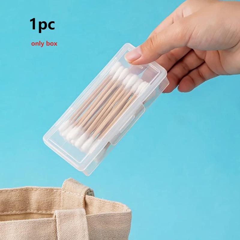 

1/4 шт. Портативная дорожная аптечка, футляр для держателя ватных палочек, коробка для зубной нити/украшений, портативное хранение, органайзер для украшений, компактный футляр