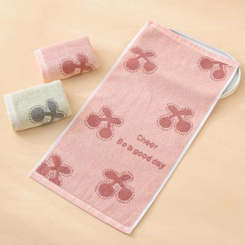 1 STK Håndkle Barnebomull A-klasse bomullsbomullshåndkle fortykket Absorberende Husholdningshåndkle Vask Ansiktshåndkle Absorberende håndklær til flerbruksbruk