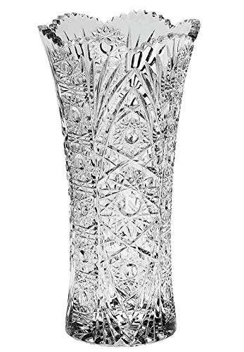 Bohemian Glass Crystal Vase  Sissi