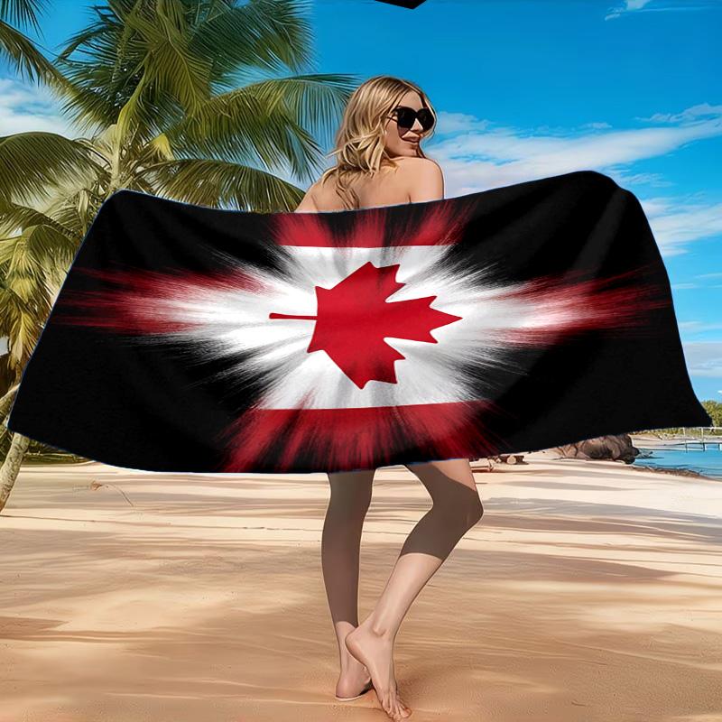 Canada Day Celebration Beach Towel, Quick-drying, Easy To Care For, Suitable for Both Fitness and Beach Vacations,Sports Essential