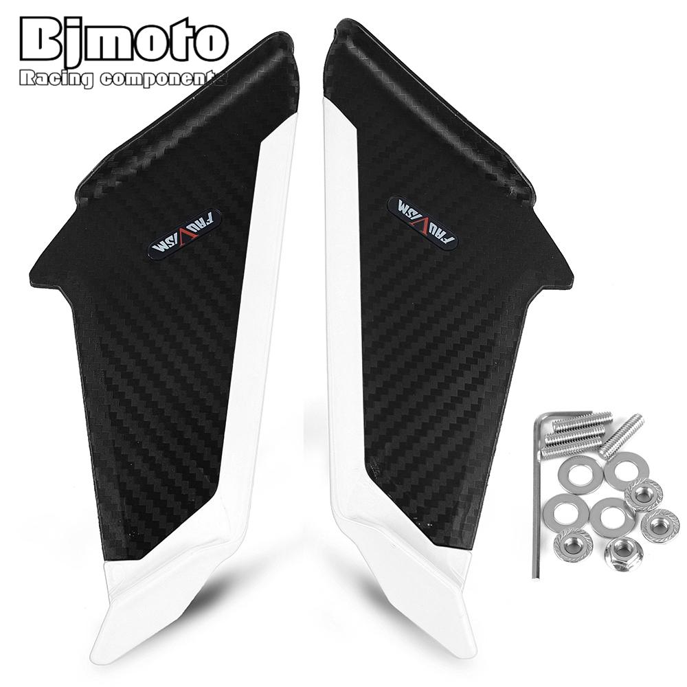 Front Aerodynamic Winglets Side Spoilers Dynamic Fairing Wing Kit For HONDA CBR600 CBR650R CBR1000 CBR300R CBR650F