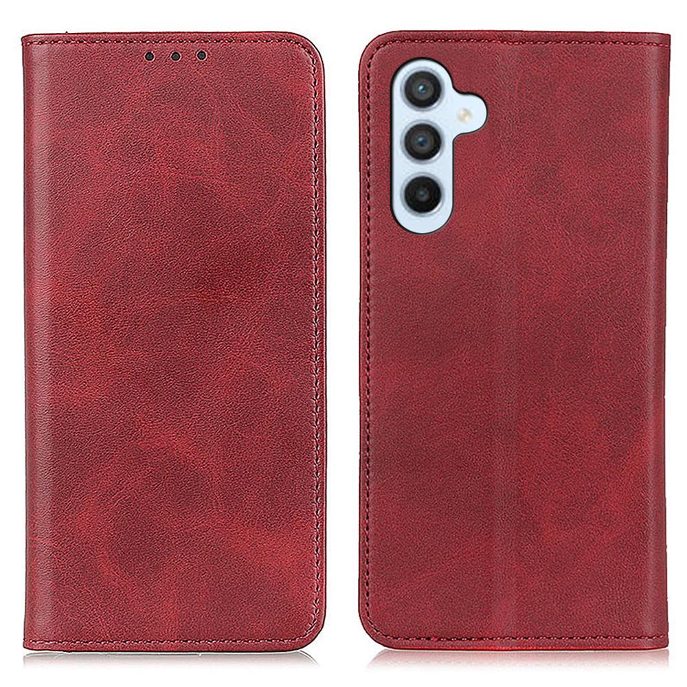 For Samsung Galaxy A37 5G Case Cowhide Texture Split Leather Flip Wallet Phone Cover