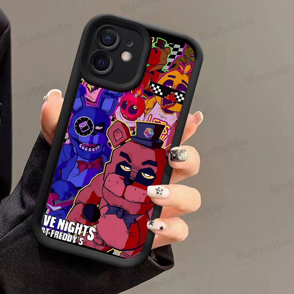 

Game F-Five N-Nights At F-FreddyS For IPhone 17 Pro Max 16 15 14 13 12 11 Plus Black Soft Phone Cover iPhone 16pro max