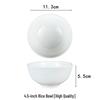 HANDUNYOU Thickened White Ceramic Rice Bowls