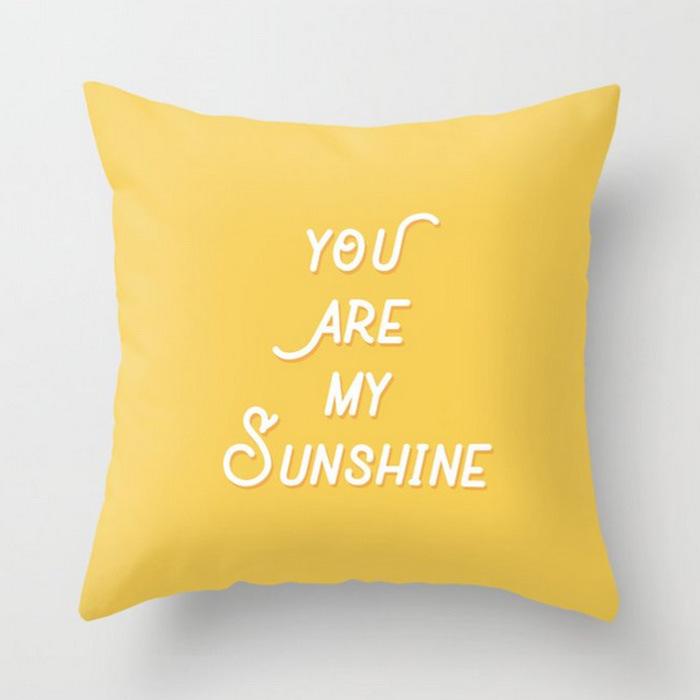 45x45cm Geometric Yellow Giraffe Animal Design Throw Pillow Cover Sofa Office Seat Car Lumbar Cushion Cushion Cover Home Decor