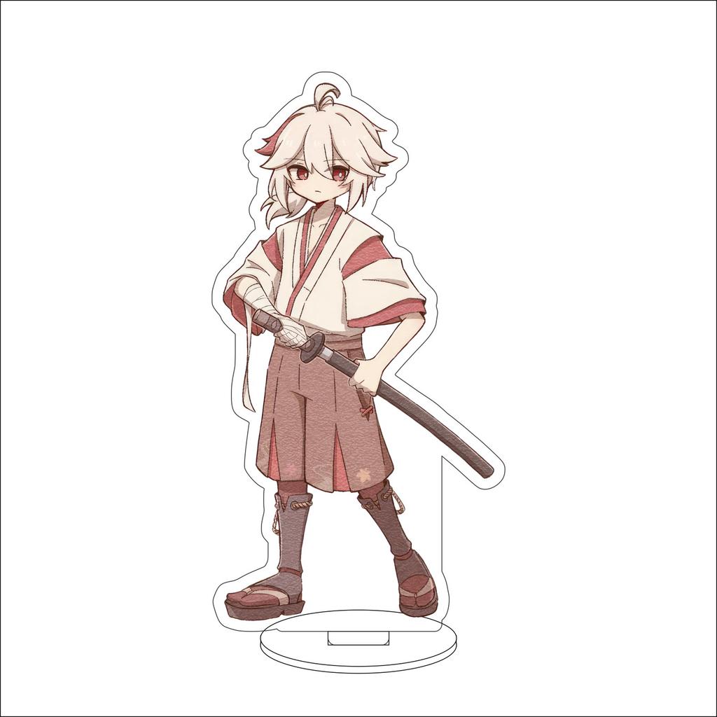 10CM Anime Genshin Impact Figure Stand Model Kaedehara Kazuha Cute Desk Decor Standing Sign Gifts