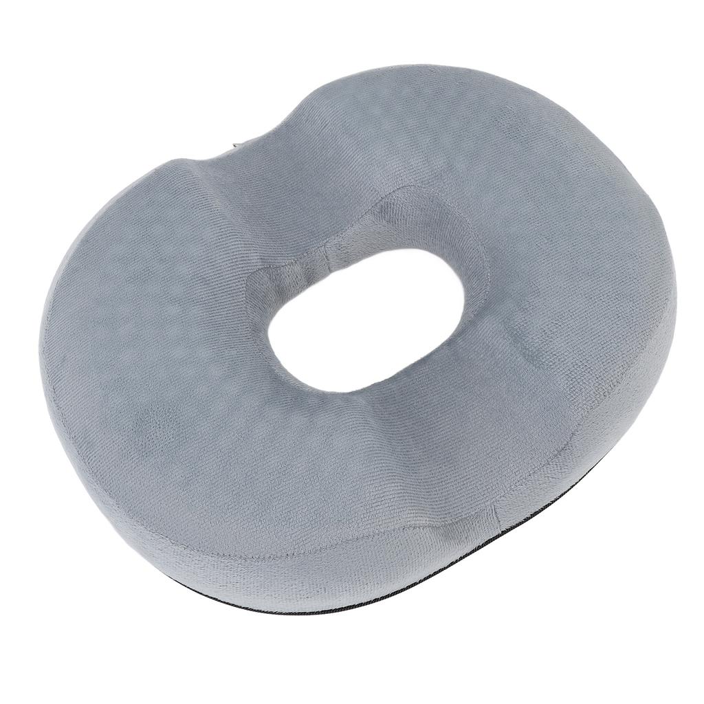 Donut Pillow with Gel Layer Ergonomic Breathable Hollow Office Chair Cushion Pad for Long Sitting
