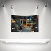 N-NIN Nine Inch Nail Flag Rock Music Band Banner with Grommet HD Printing Tapestry Exhibition Music Band Fans Garage Decor