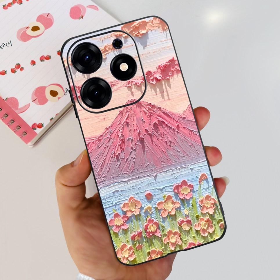 For Tecno Spark 10 Pro Spark 10C Case  Spark 9 Pro Spark 8c spark 7 Back Cover Bumper Clear Soft TPU Silicone Cute Cat Cartoon