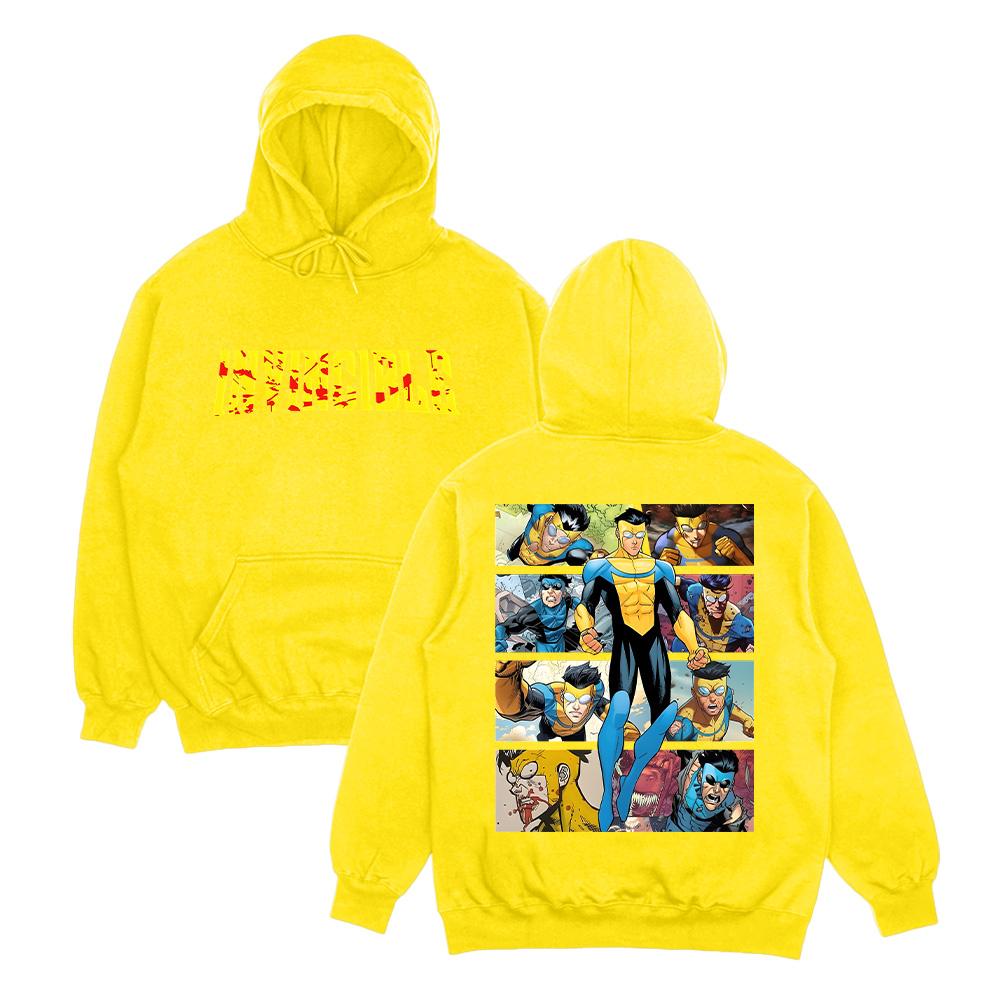 Invincible Hoodies Invincible Mark Superhero Unisex Sweatshirt Omni-Man Invincible Clothes Perfect Gift for Comic Lover Pullover Mens womens clothes