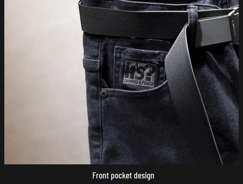 Men's 2024 Summer Washed Denim Printed Loose Mid-Length Fashion Shorts