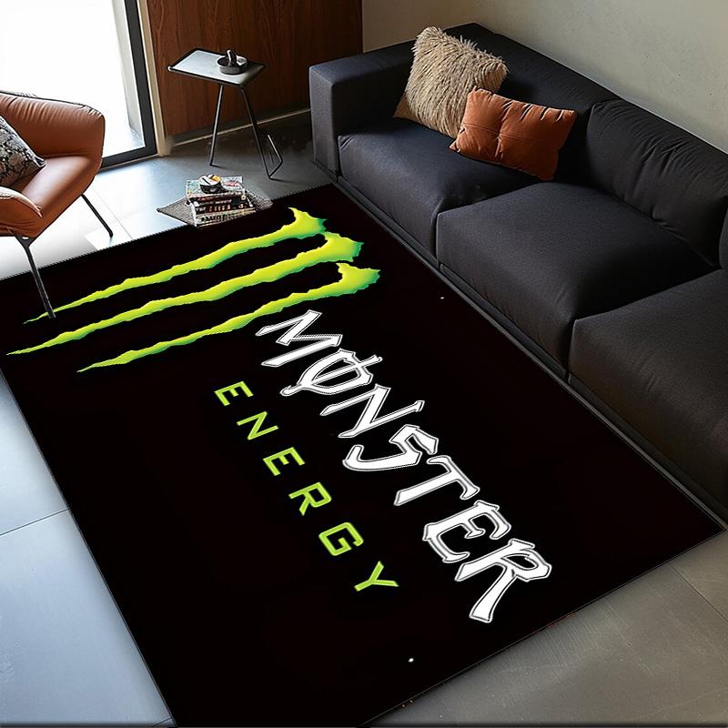 Monster Energy Area Rug Suitable for Indoor And Outdoor,Carpets for Playroom, Homes, Offices, Living Rooms,Home Decor,Christmas Fan Gift