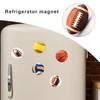 2 Stuks 25 MM Rugby Koelkastmagneet Synthetische Hars Woondecoratie Mini Voetbal Honkbal Volleybal Magnetron Koelkastmagneet Sportliefhebbers