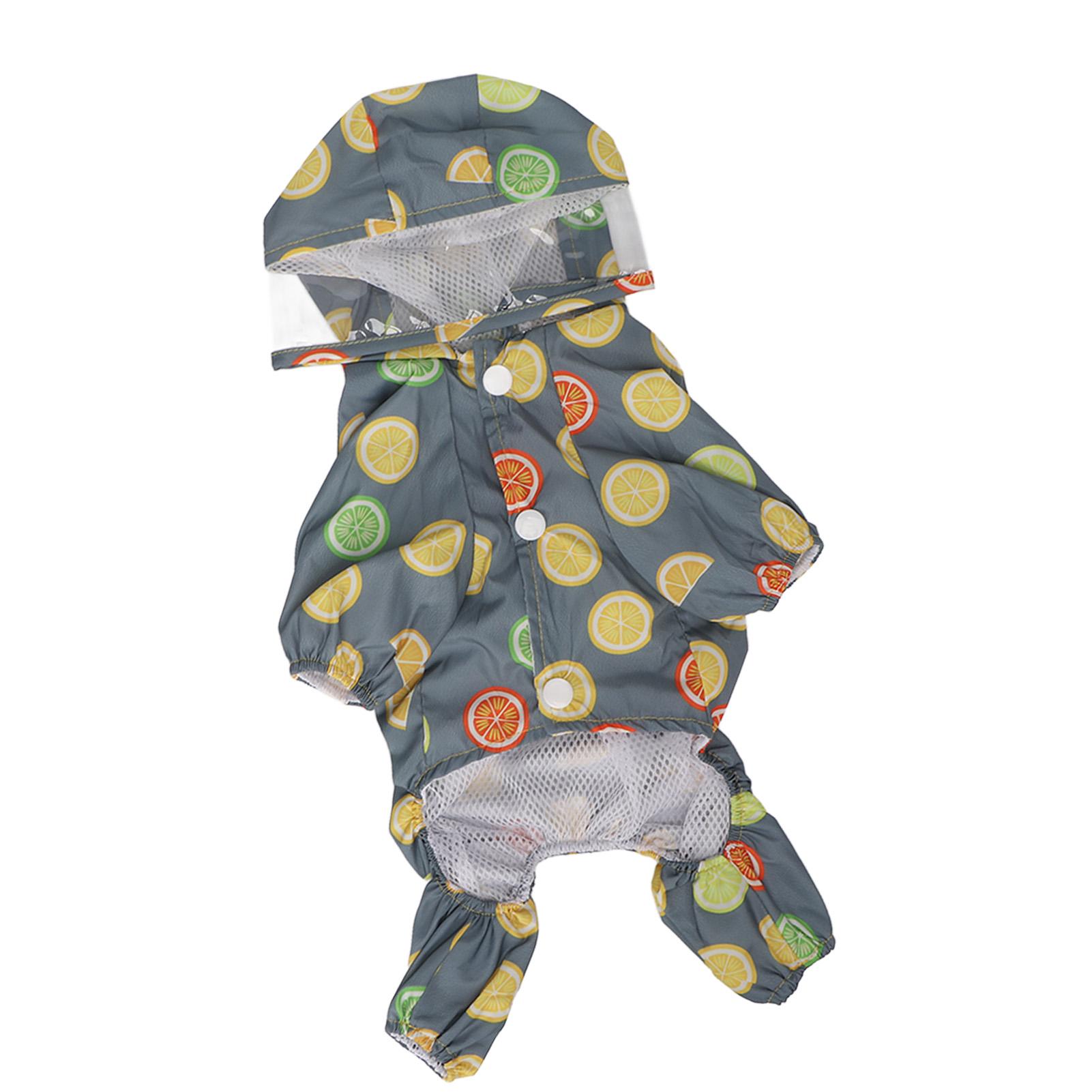 

Дощовик для собаки з капюшоном, світловідбиваючий, вітрозахисний, дихаючий, легкий, дощовик для домашнього улюбленця з D-кільцями для цуценяти XS