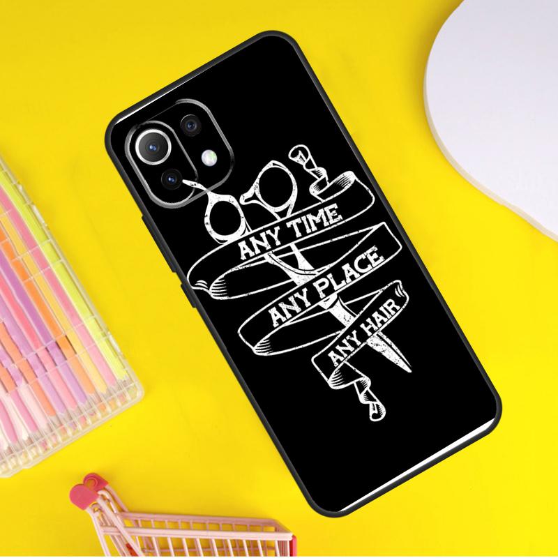 

Hairdresser Barber Scissors Cover For Xiaomi 14 13 Ultra 11T 12T 13T 14T Pro POCO X7 Pro X3 X5 F3 F5 F6 M6 X6 Pro Case Xiaomi 14 Pro