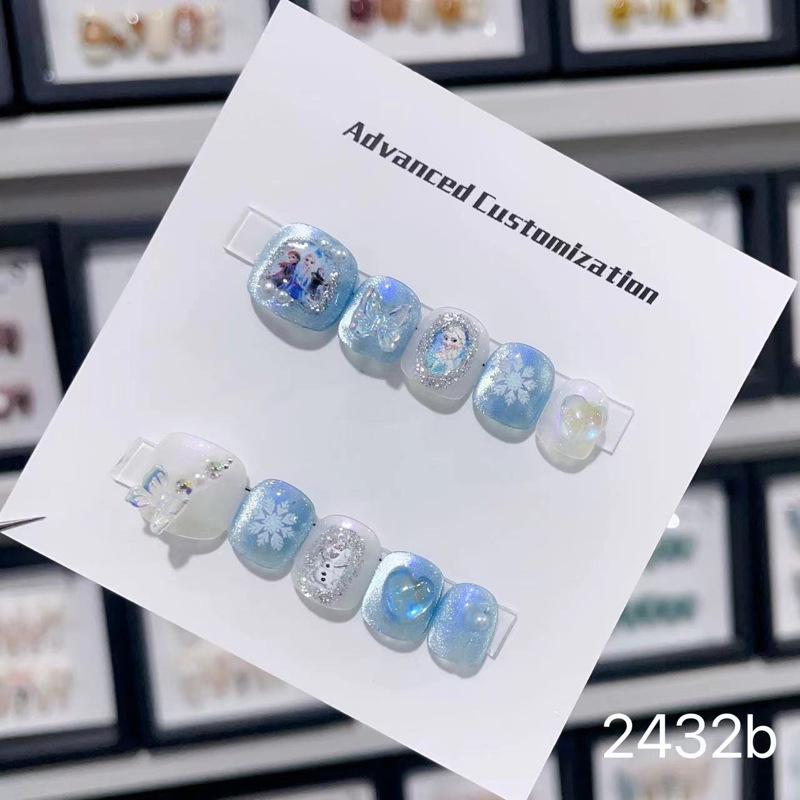 3D Bowknot LinaBell Kids Wearable Nail Stickers